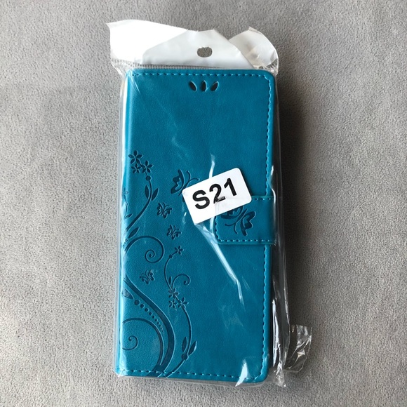 S21 Samsung Blue Wallet Case ~ Brand New! - Picture 6 of 8